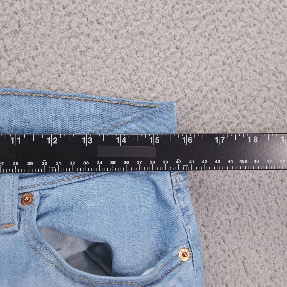 LEVIS Jeans Size 30 Boyfriend Mid Rise Light Wash Stretch Denim 31x26